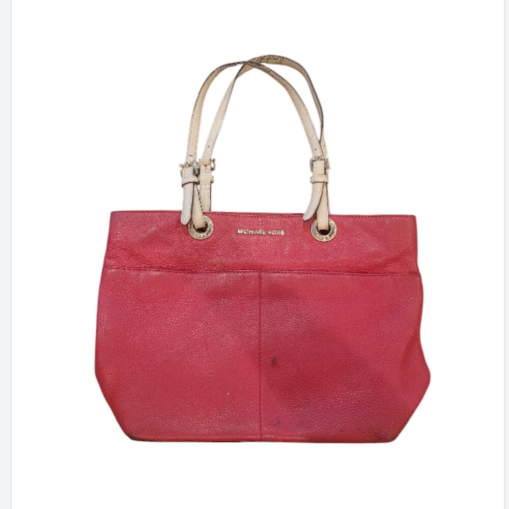 Michael Kors Bedford Tote in Red Pebbled Leather